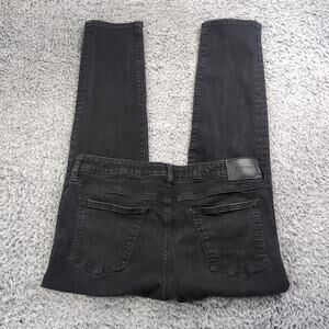 Express Jeans Men 34x30 Black Slim Denim Stretch Streetwear Casual Straight Leg